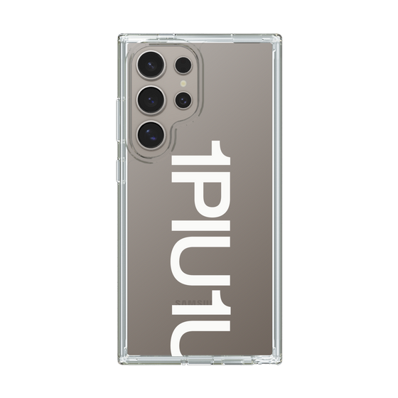 Slim Protection Case for Samsung Galaxy S24 Ultra［ 1PIU1UGUALE3 - Logo Bold -White ］