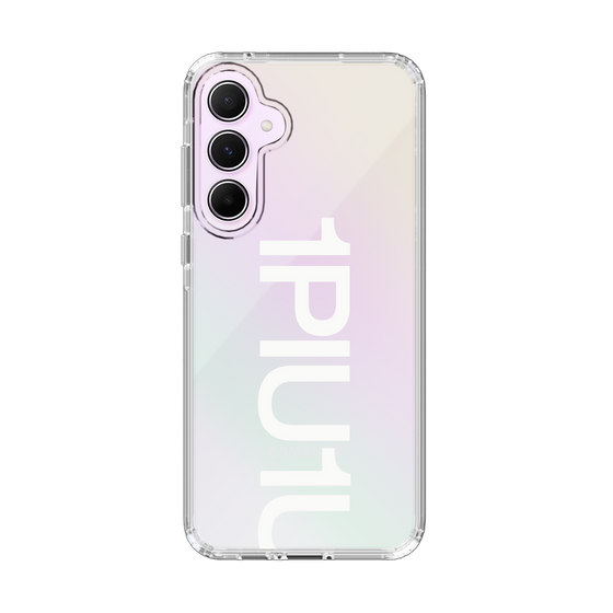 Slim Protection Case for Samsung Galaxy A55［ 1PIU1UGUALE3 - Logo Bold -White ］