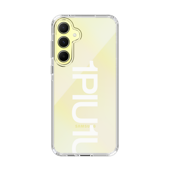 Slim Protection Case for Samsung Galaxy A55［ 1PIU1UGUALE3 - Logo Bold -White ］