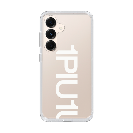 Slim Protection Case for Samsung Galaxy S25［ 1PIU1UGUALE3 - Logo Bold -White ］