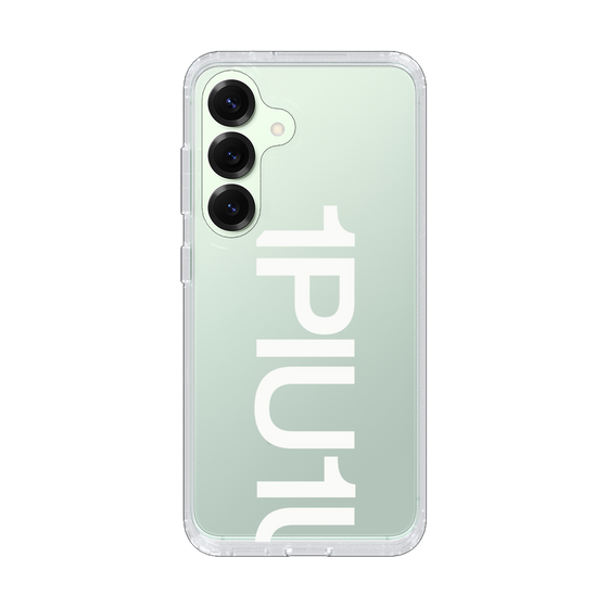 Slim Protection Case for Samsung Galaxy S25［ 1PIU1UGUALE3 - Logo Bold -White ］