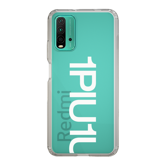Slim Protection Case for Xiaomi Redmi 9T［ 1PIU1UGUALE3 - Logo Bold -White ］