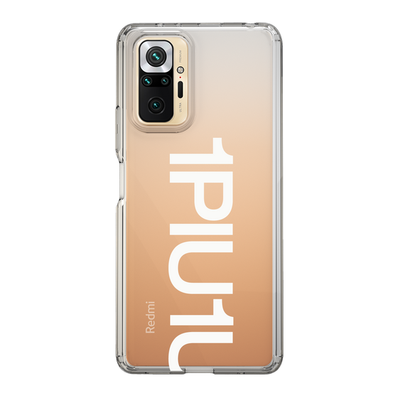 Slim Protection Case for Xiaomi Redmi Note 10 Pro［ 1PIU1UGUALE3 - Logo Bold -White ］