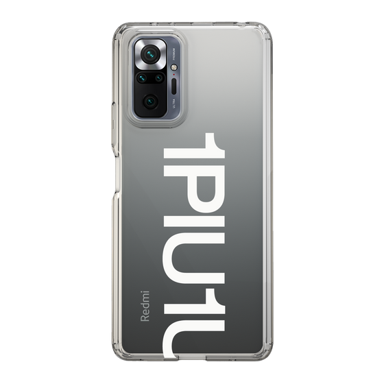 Slim Protection Case for Xiaomi Redmi Note 10 Pro［ 1PIU1UGUALE3 - Logo Bold -White ］