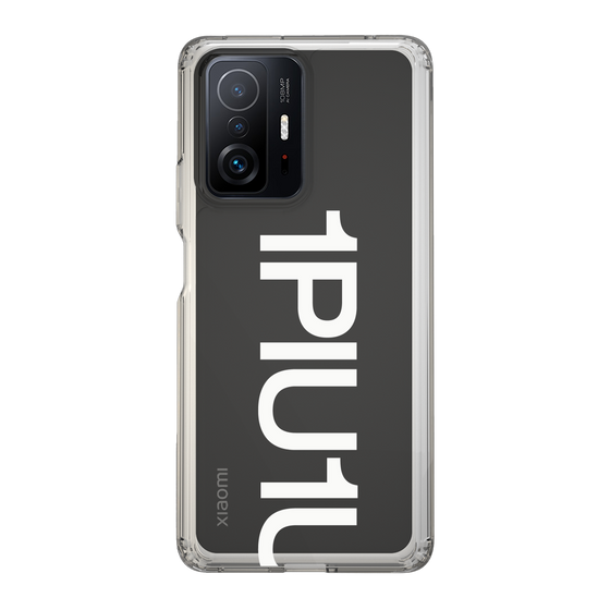Slim Protection Case for Xiaomi 11T Pro［ 1PIU1UGUALE3 - Logo Bold -White ］