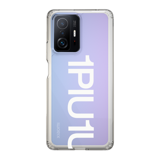 Slim Protection Case for Xiaomi 11T Pro［ 1PIU1UGUALE3 - Logo Bold -White ］