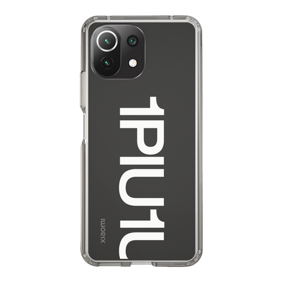 Slim Protection Case for Xiaomi Mi 11 Lite 5G［ 1PIU1UGUALE3 - Logo Bold -White ］
