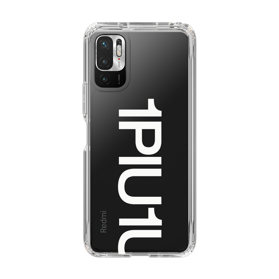 Slim Protection Case for Xiaomi Redmi Note10 JE［ 1PIU1UGUALE3 - Logo Bold -White ］