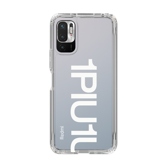 Slim Protection Case for Xiaomi Redmi Note10 JE［ 1PIU1UGUALE3 - Logo Bold -White ］