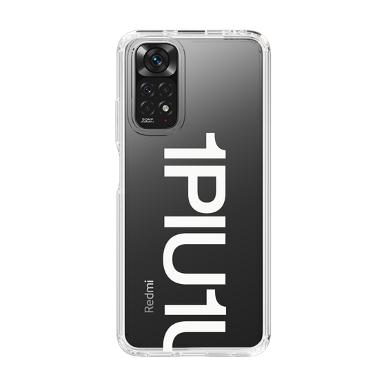 Slim Protection Case for Xiaomi Redmi Note 11［ 1PIU1UGUALE3 - Logo Bold -White ］