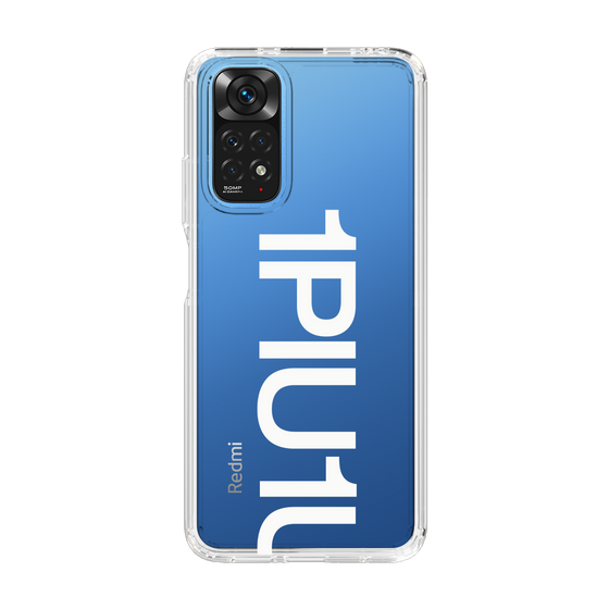 Slim Protection Case for Xiaomi Redmi Note 11［ 1PIU1UGUALE3 - Logo Bold -White ］