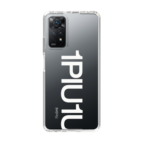 Slim Protection Case for Xiaomi Redmi Note 11 Pro［ 1PIU1UGUALE3 - Logo Bold -White ］
