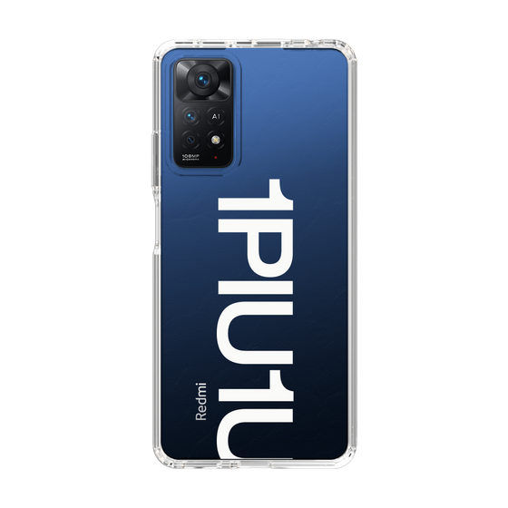 Slim Protection Case for Xiaomi Redmi Note 11 Pro［ 1PIU1UGUALE3 - Logo Bold -White ］
