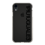 Slim Protection Case for Apple iPhone XR［ 1PIU1UGUALE3 - Logo - Black ］
