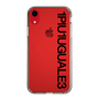 Slim Protection Case for Apple iPhone XR［ 1PIU1UGUALE3 - Logo - Black ］