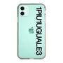 Slim Protection Case for Apple iPhone 11［ 1PIU1UGUALE3 - Logo - Black ］