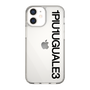 Slim Protection Case for Apple iPhone 12 mini［ 1PIU1UGUALE3 - Logo - Black ］