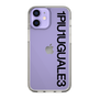 Slim Protection Case for Apple iPhone 12 mini［ 1PIU1UGUALE3 - Logo - Black ］