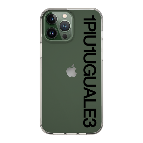 Slim Protection Case for Apple iPhone 13 Pro Max［ 1PIU1UGUALE3 - Logo - Black ］