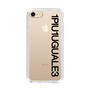 Slim Protection Case for Apple iPhone 7［ 1PIU1UGUALE3 - Logo - Black ］