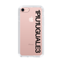 Slim Protection Case for Apple iPhone 7［ 1PIU1UGUALE3 - Logo - Black ］