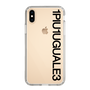 Slim Protection Case for Apple iPhone XS［ 1PIU1UGUALE3 - Logo - Black ］