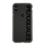 Slim Protection Case for Apple iPhone XS［ 1PIU1UGUALE3 - Logo - Black ］