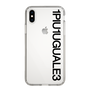 Slim Protection Case for Apple iPhone XS［ 1PIU1UGUALE3 - Logo - Black ］