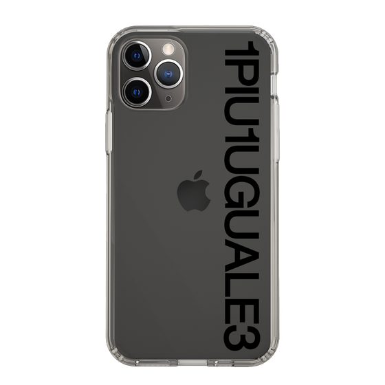 Slim Protection Case for Apple iPhone 11 Pro［ 1PIU1UGUALE3 - Logo - Black ］