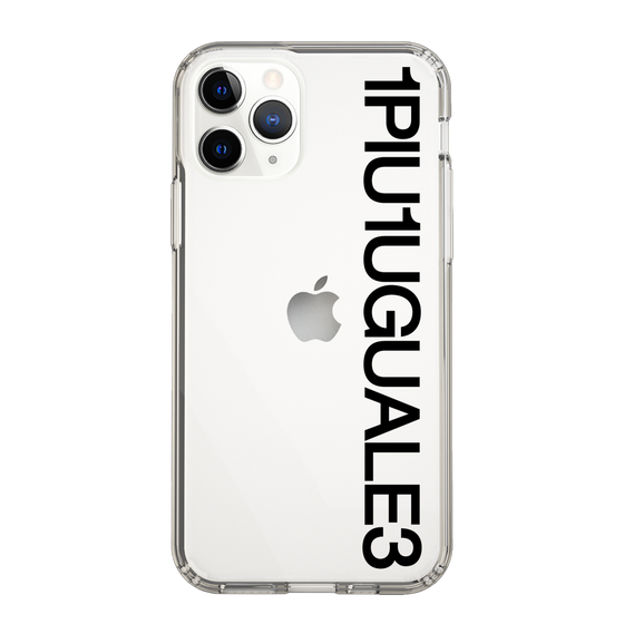 Slim Protection Case for Apple iPhone 11 Pro［ 1PIU1UGUALE3 - Logo - Black ］