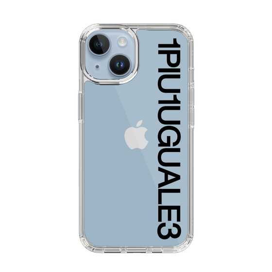 Slim Protection Case for Apple iPhone 14［ 1PIU1UGUALE3 - Logo - Black ］