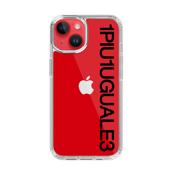 Slim Protection Case for Apple iPhone 14［ 1PIU1UGUALE3 - Logo - Black ］