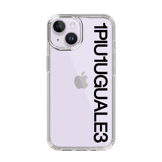 Slim Protection Case for Apple iPhone 14［ 1PIU1UGUALE3 - Logo - Black ］