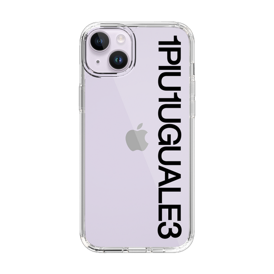 Slim Protection Case for Apple iPhone 14 Plus［ 1PIU1UGUALE3 - Logo - Black ］