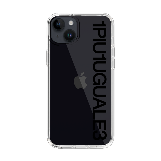 Slim Protection Case for Apple iPhone 14 Plus［ 1PIU1UGUALE3 - Logo - Black ］