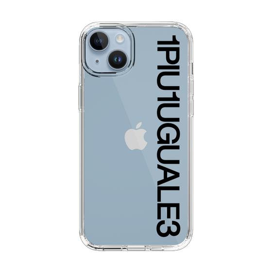 Slim Protection Case for Apple iPhone 14 Plus［ 1PIU1UGUALE3 - Logo - Black ］