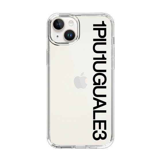 Slim Protection Case for Apple iPhone 14 Plus［ 1PIU1UGUALE3 - Logo - Black ］