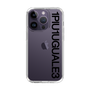 Slim Protection Case for Apple iPhone 14 Pro［ 1PIU1UGUALE3 - Logo - Black ］