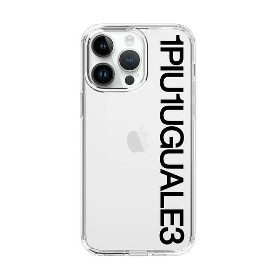 Slim Protection Case for Apple iPhone 14 Pro Max［ 1PIU1UGUALE3 - Logo - Black ］