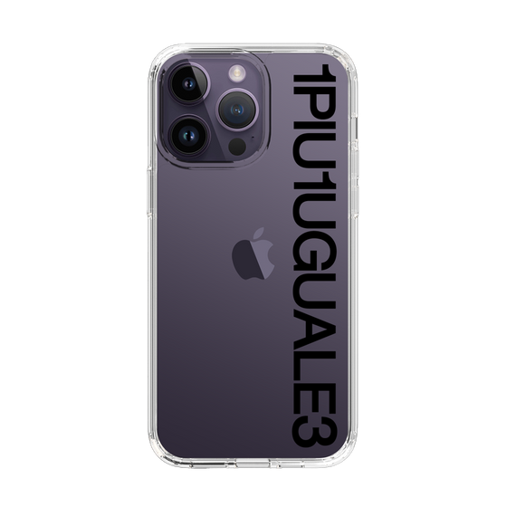 Slim Protection Case for Apple iPhone 14 Pro Max［ 1PIU1UGUALE3 - Logo - Black ］
