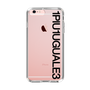 Slim Protection Case for Apple iPhone 6s Plus［ 1PIU1UGUALE3 - Logo - Black ］