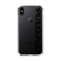 Slim Protection Case for Apple iPhone XS Max［ 1PIU1UGUALE3 - Logo - Black ］