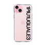 Slim Protection Case for Apple iPhone 15 Plus［ 1PIU1UGUALE3 - Logo - Black ］