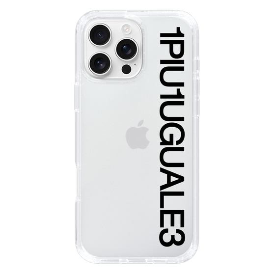 Slim Protection Case for Apple iPhone 16 Pro Max［ 1PIU1UGUALE3 - Logo - Black ］