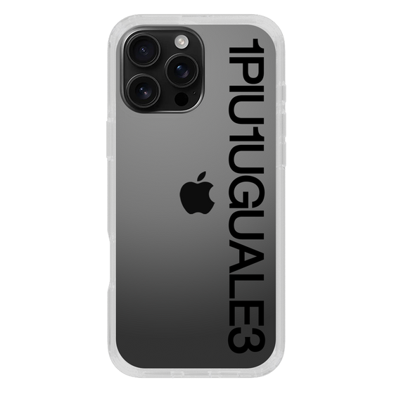 Slim Protection Case for Apple iPhone 16 Pro Max［ 1PIU1UGUALE3 - Logo - Black ］