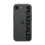 Slim Protection Case for Apple iPhone 16e［ 1PIU1UGUALE3 - Logo - Black ］