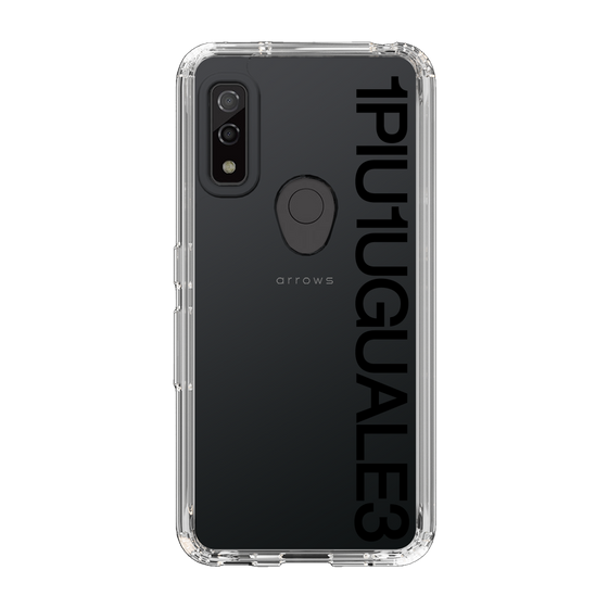 Slim Protection Case for FCNT arrows We［ 1PIU1UGUALE3 - Logo - Black ］
