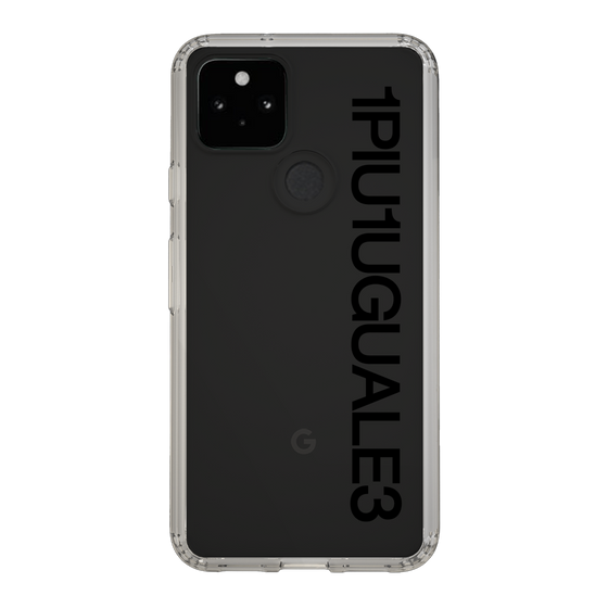 Slim Protection Case for Google Pixel 5［ 1PIU1UGUALE3 - Logo - Black ］