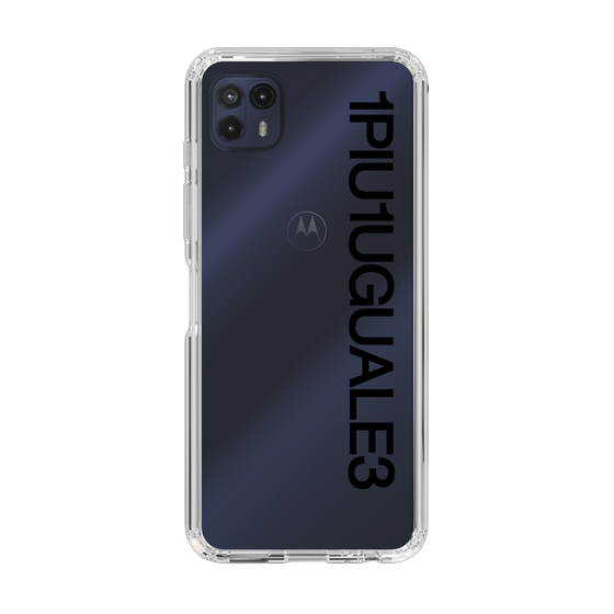 Slim Protection Case for Motorola moto g50 5G［ 1PIU1UGUALE3 - Logo - Black ］