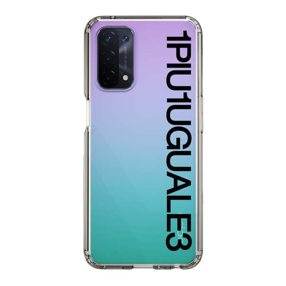 Slim Protection Case for OPPO A54 5G［ 1PIU1UGUALE3 - Logo - Black ］